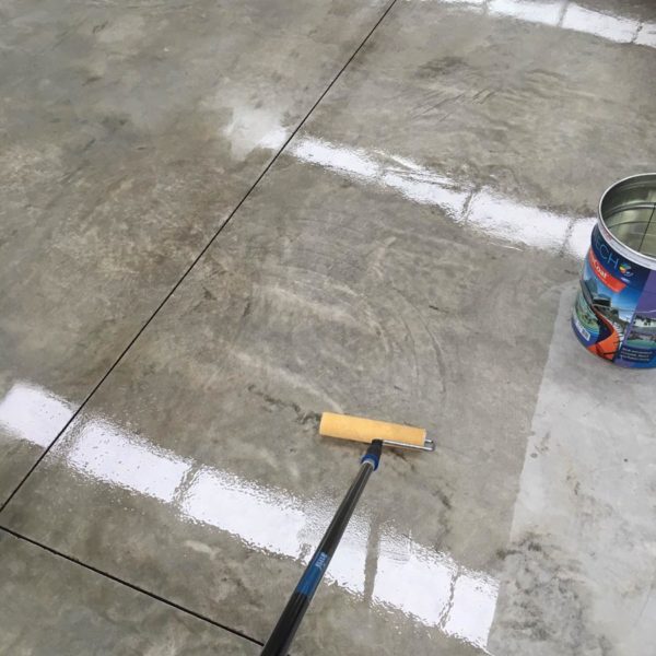 Concrete Slab - Sealed, in Commercial Warehouse
