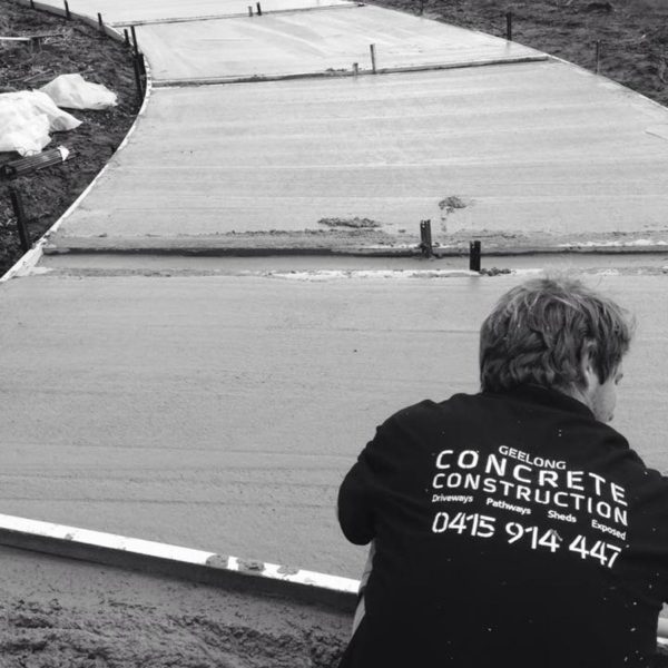 Driveway - Concrete with Recesses for Crazy Paving